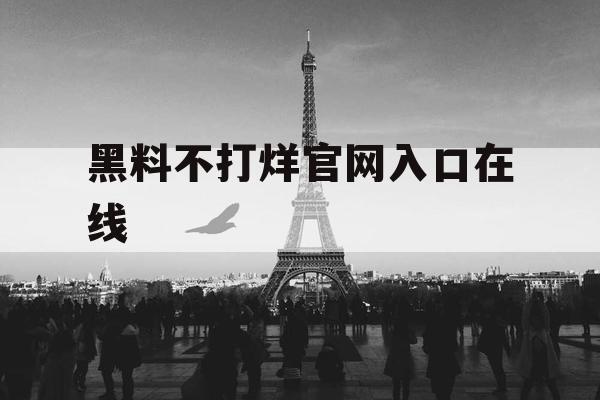 黑料不打烊官网入口在线