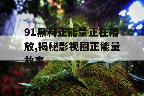 91黑料正能量正在播放,揭秘影视圈正能量故事
