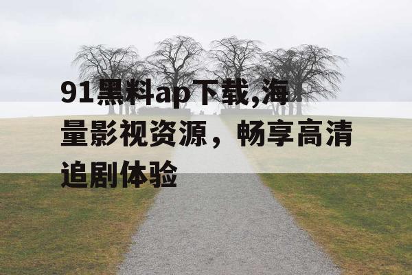 91黑料ap下载,海量影视资源，畅享高清追剧体验