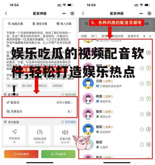 娱乐吃瓜的视频配音软件,轻松打造娱乐热点！