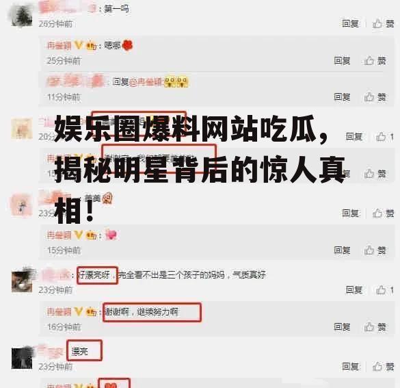 娱乐圈爆料网站吃瓜,揭秘明星背后的惊人真相！