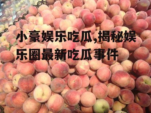 小豪娱乐吃瓜,揭秘娱乐圈最新吃瓜事件