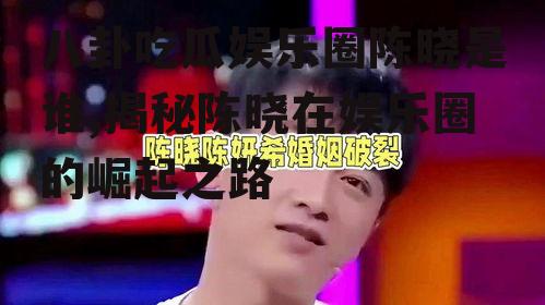 八卦吃瓜娱乐圈陈晓是谁,揭秘陈晓在娱乐圈的崛起之路