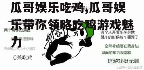 瓜哥娱乐吃鸡,瓜哥娱乐带你领略吃鸡游戏魅力