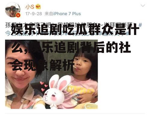 娱乐追剧吃瓜群众是什么,娱乐追剧背后的社会现象解析