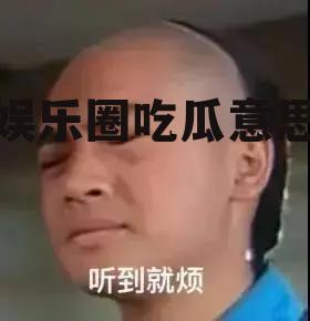 娱乐圈吃瓜意思